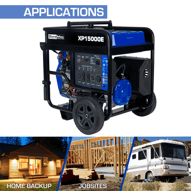 DuroMax 15,000 Watt Portable Gas Powered Generator - XP15000E